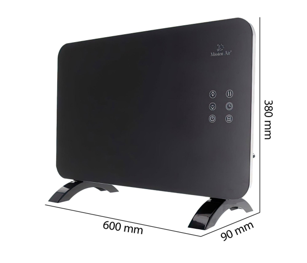 Mission Air Grzejnik konwektorowy PORTO WiFi 1000W Czarny - 1590299 - zdjęcie 10